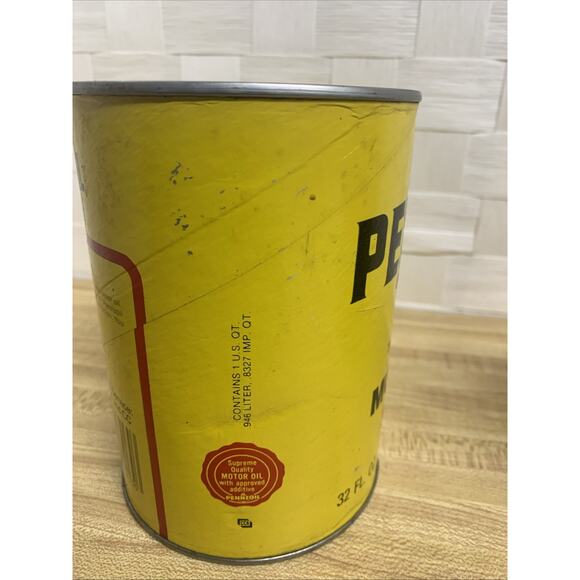 (2) Vintage Pennzoil Z-7 HD SAE 30 SF-SE-CC & SE-CC Motor Oil Can 1 Quart NOS - Picture 10 of 11